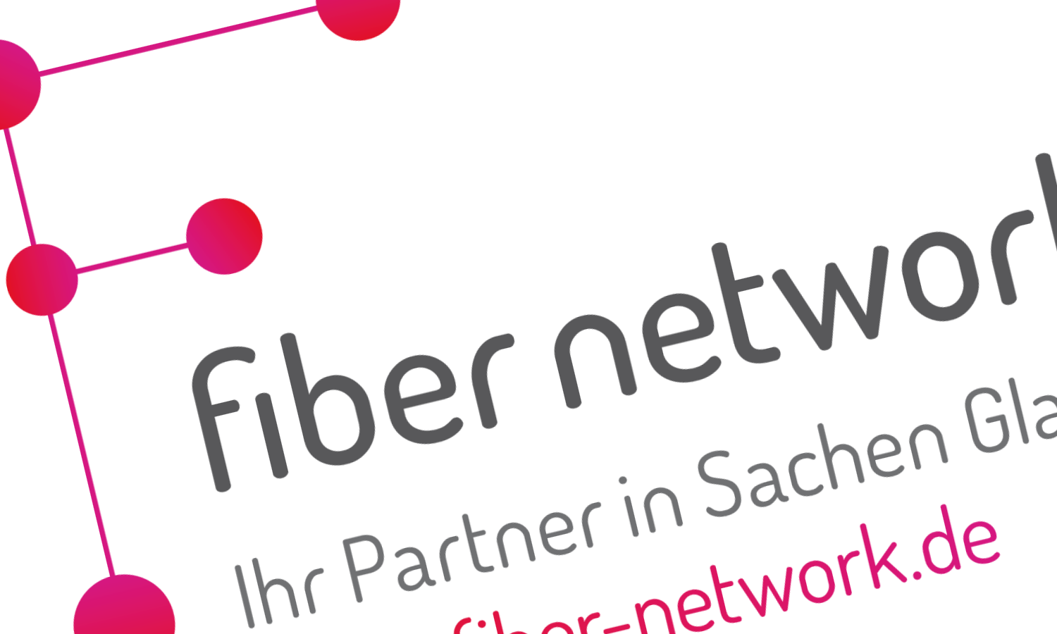 Ein angeschnittenes Logo der Fiber Network WUG