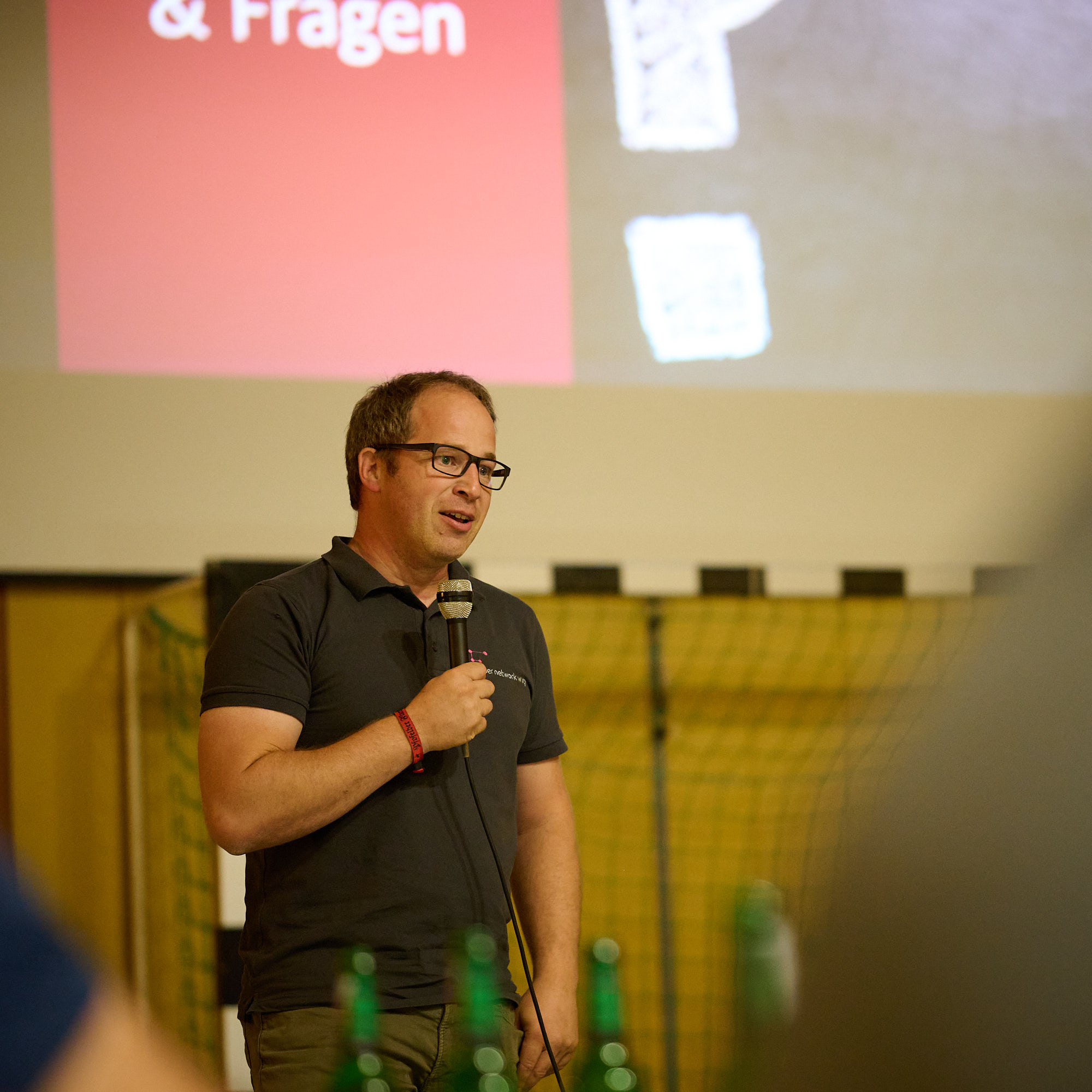 Das Team der Fiber Network WUG während der Präsentation bei der Infoveranstaltung in Westheim