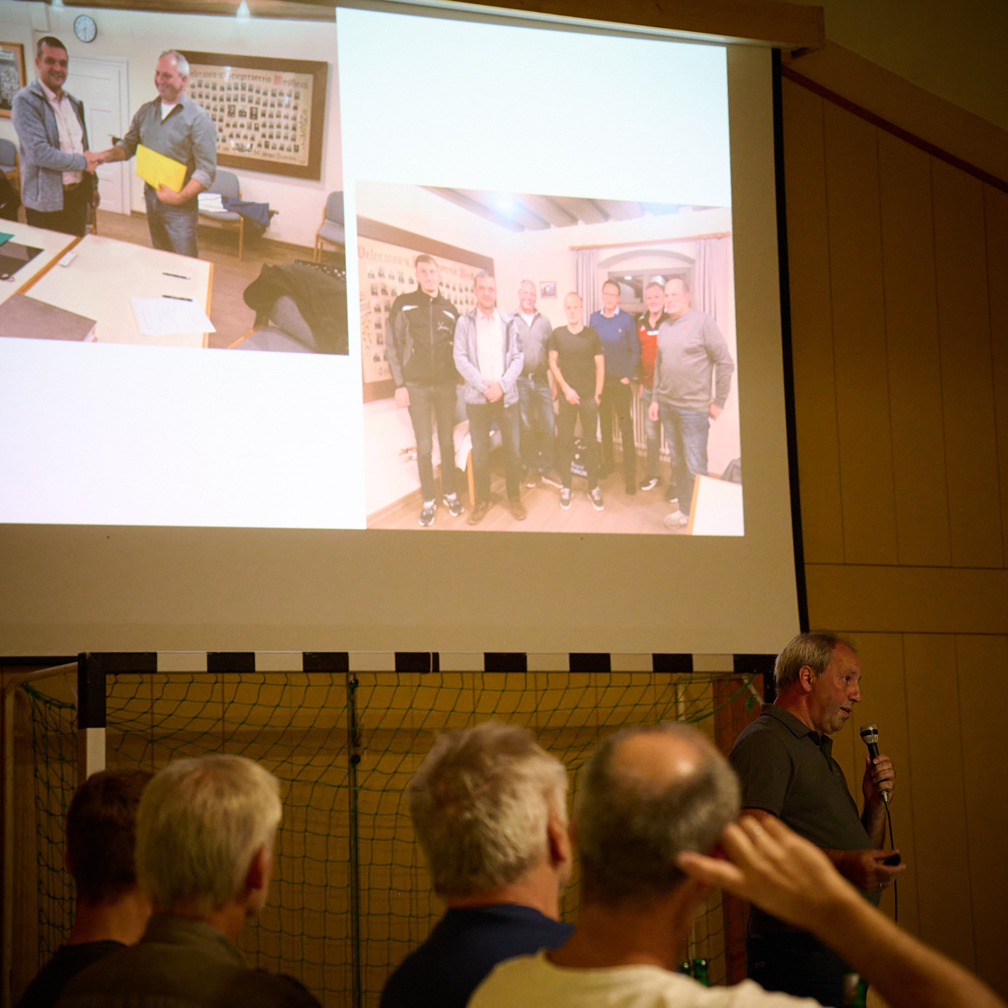 Das Team der Fiber Network WUG während der Präsentation bei der Infoveranstaltung in Westheim