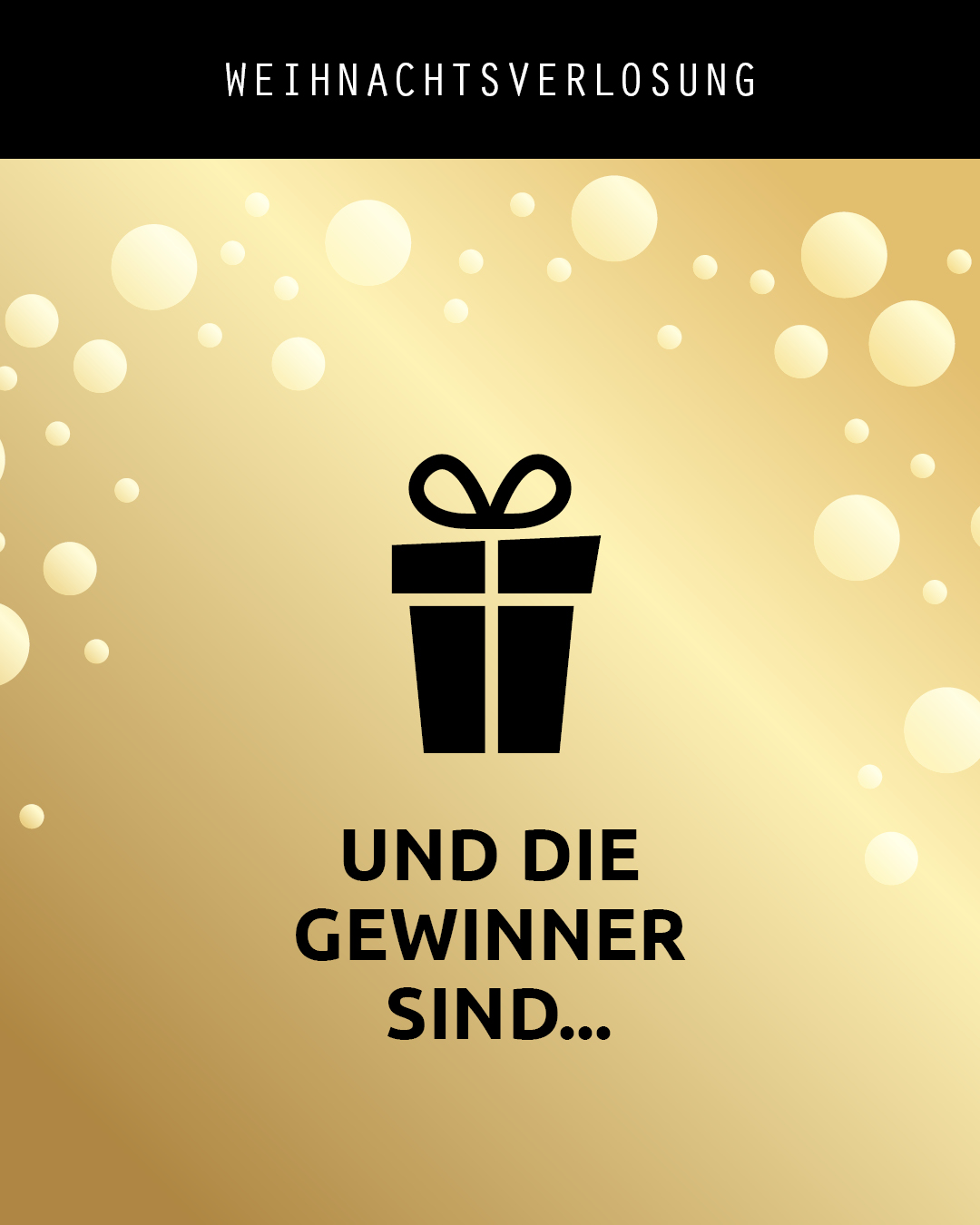 Die Gewinner der Weihnachtsverlosung sind...