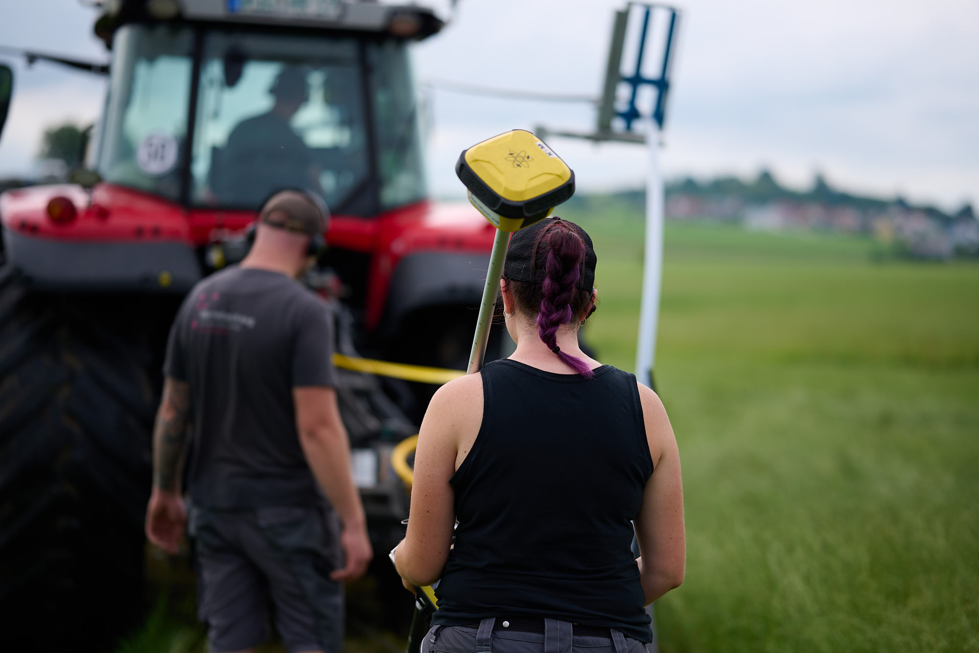 Einmessen der Trasse per GPS
